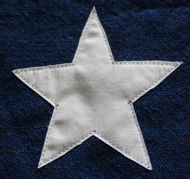 raw edge applique star