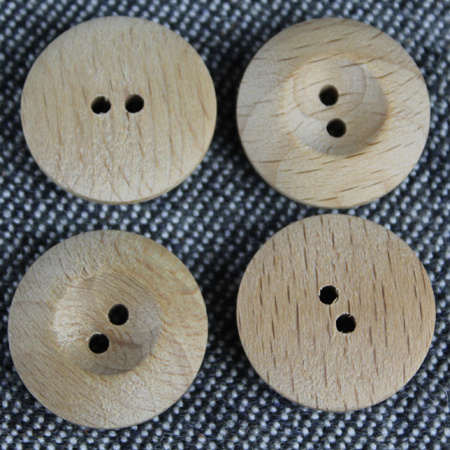 2 hole raw Wood Buttons